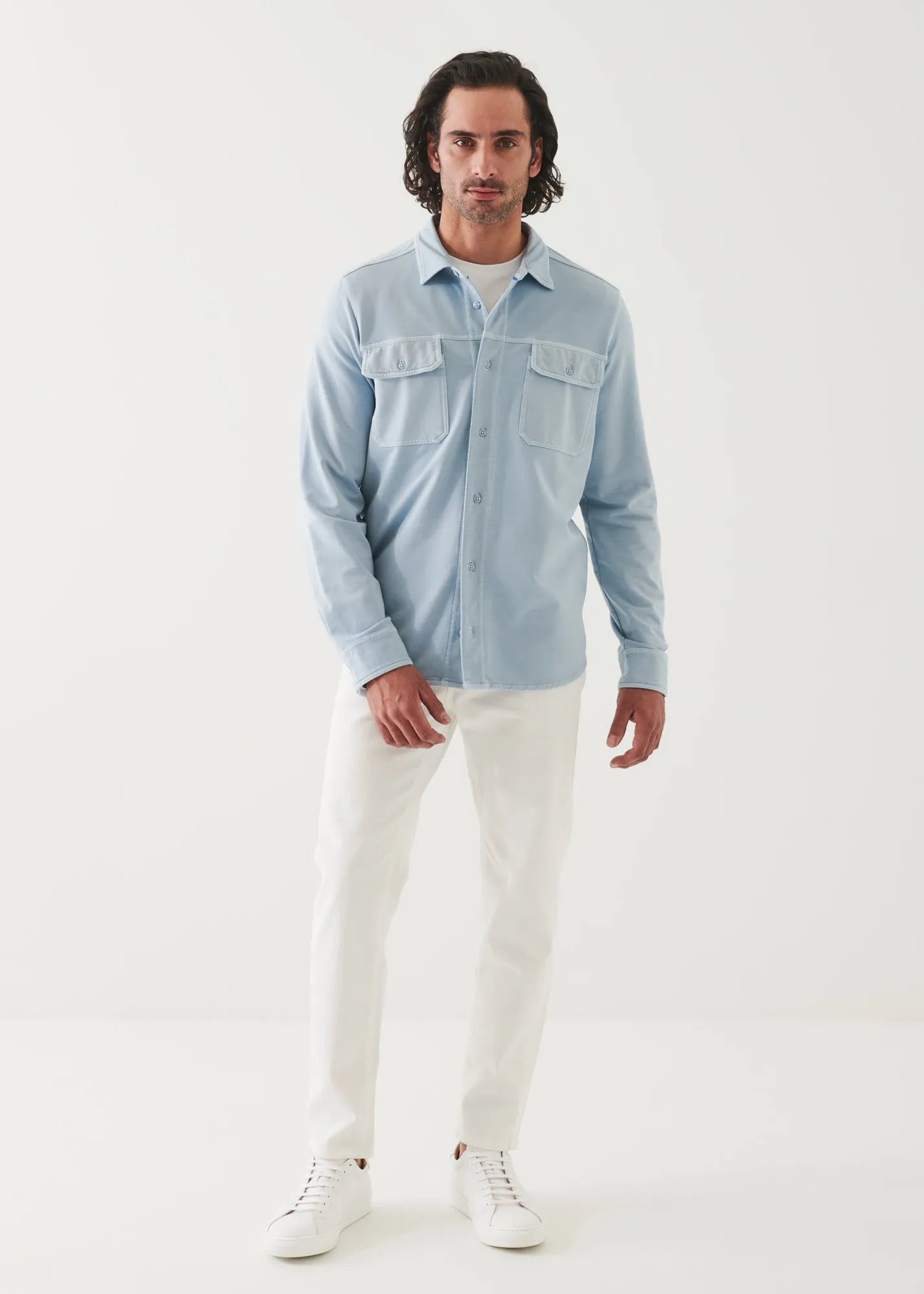 PIMA COTTON FRENCH TERRY OVERSHIRT