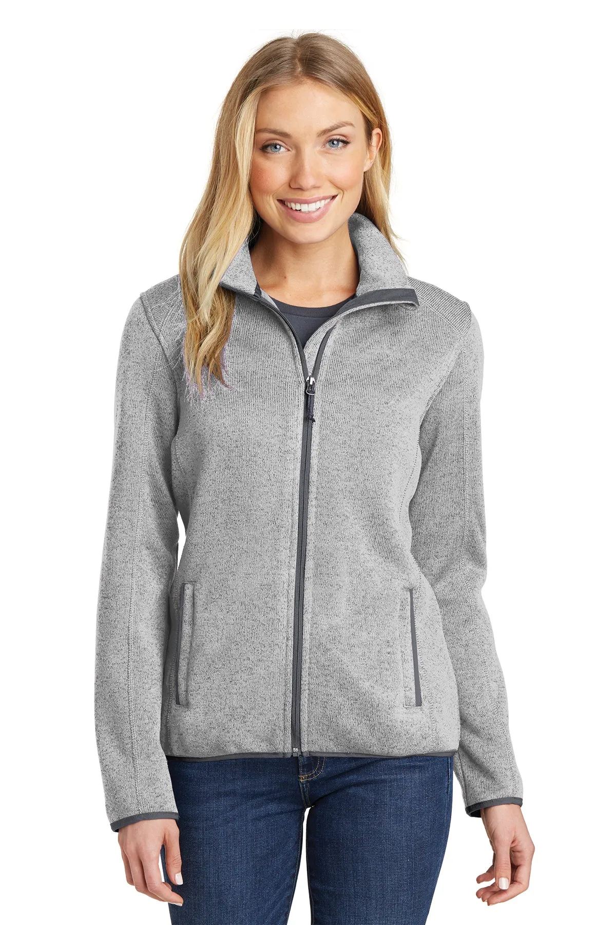 Port Authority L232 Women's Sweater Fleece Jacket