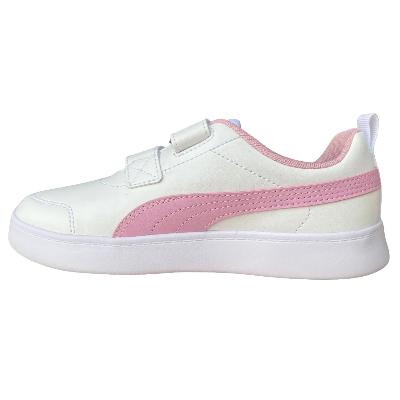 Puma Courtflex v2 V PS 371543 11 white-pale pink girls' sneakers