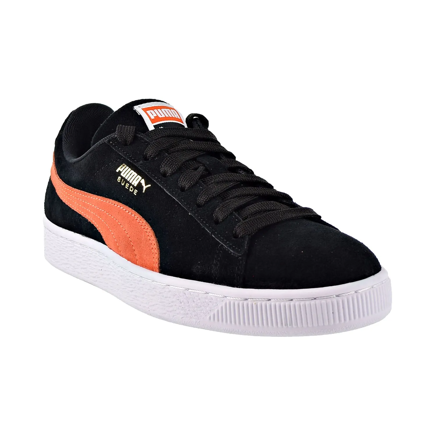 Puma Suede Classic Mens Shoes Black/Firecracker/White