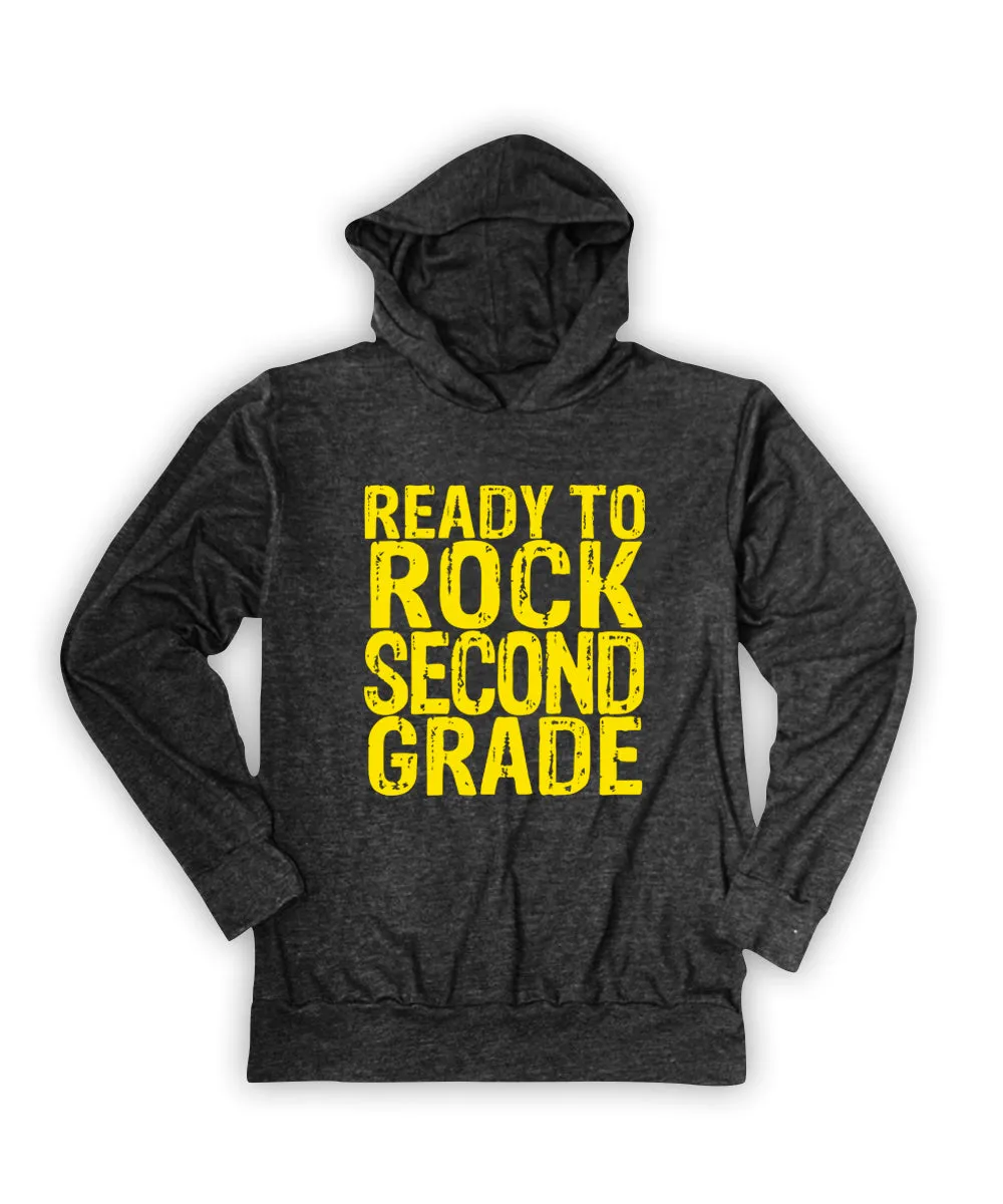 'Ready to Rock Second Grade' Lightweight Hoodie