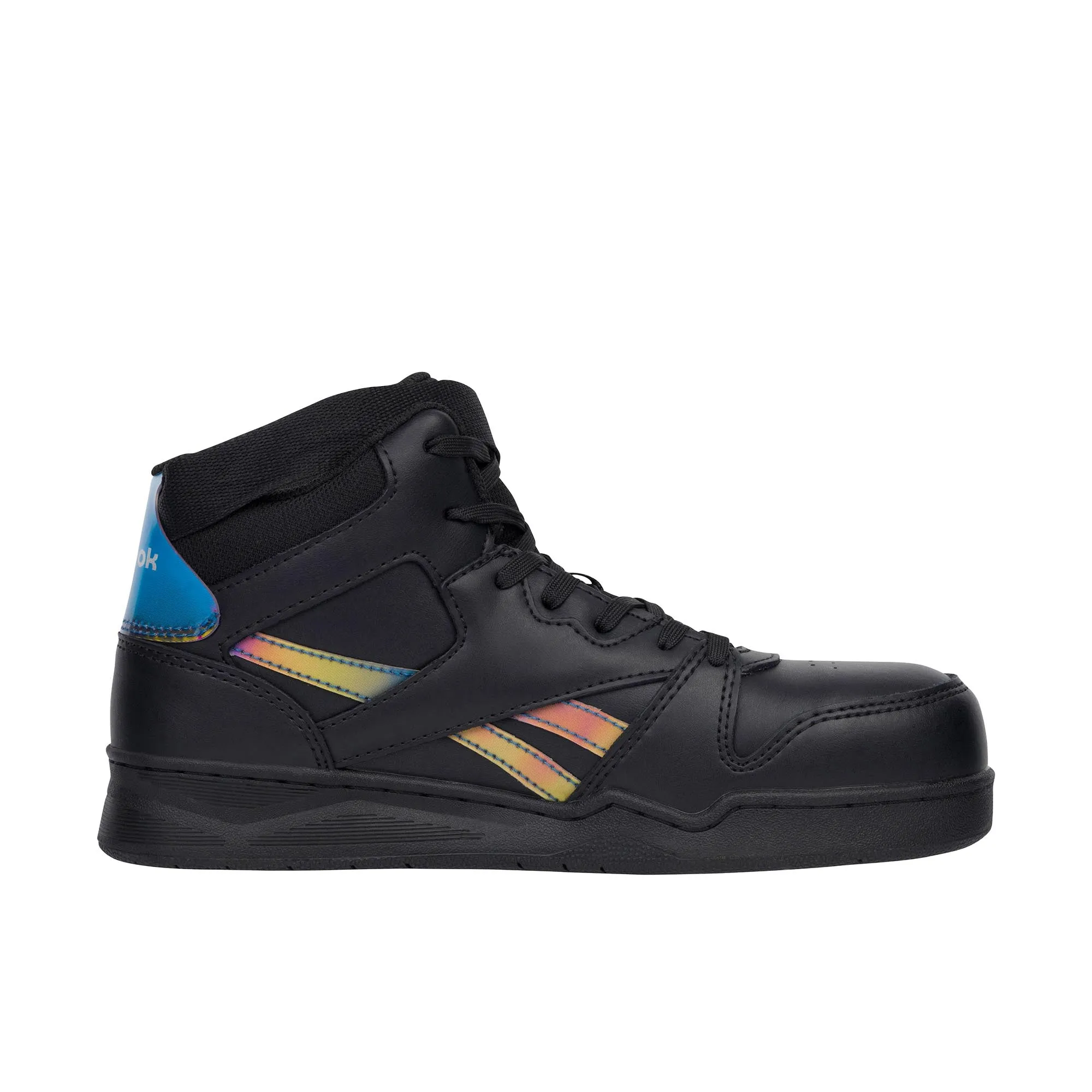 Reebok Work Womens BB4500 High Top Composite Toe Black Holographic Spectrum