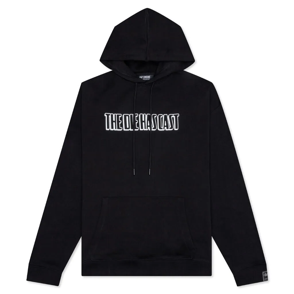 Regular Fit Hoodie Die Cast Print - Black