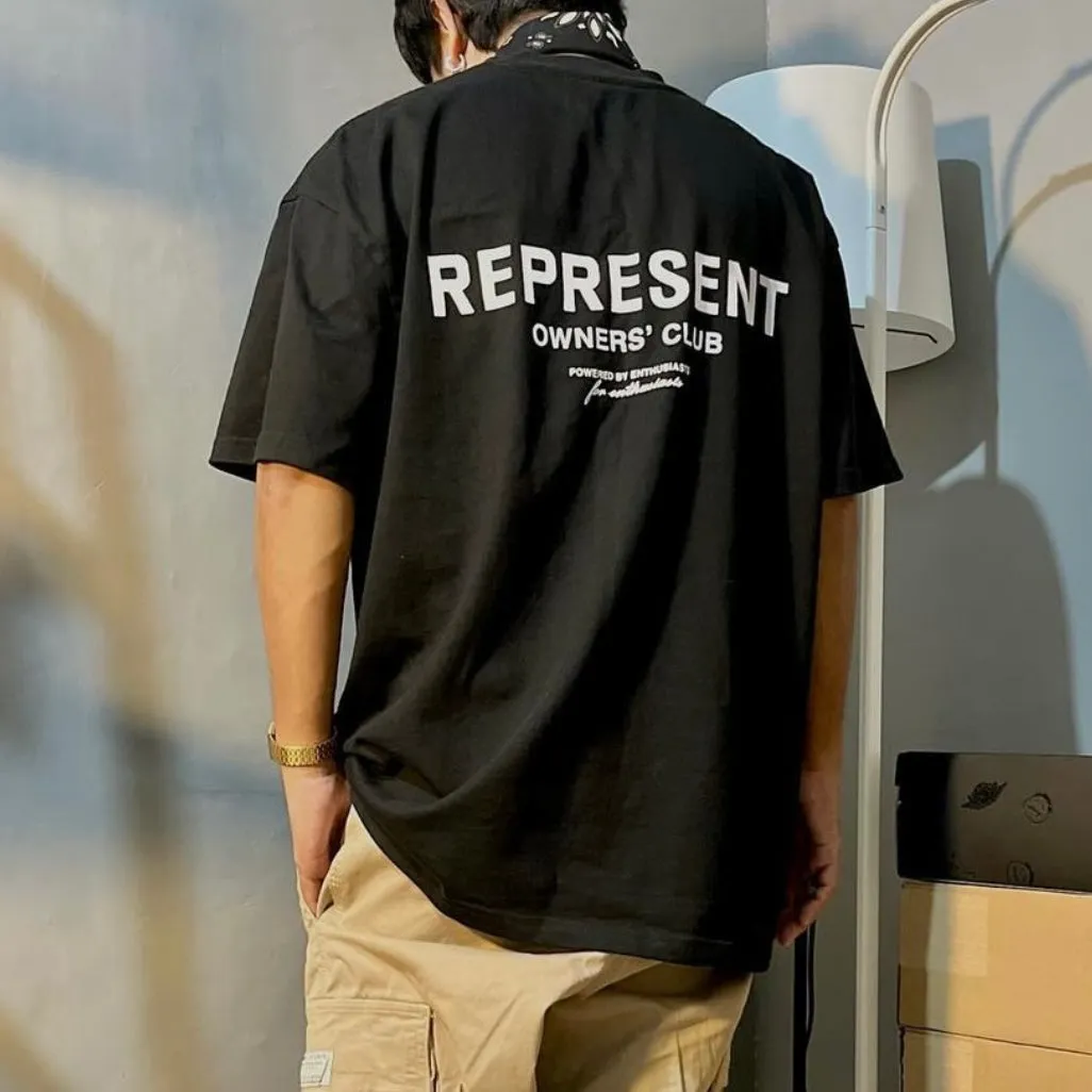 Represent Owners Club Logo Tee Black