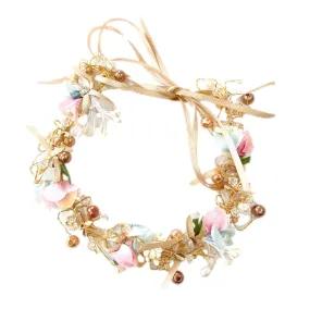 Rose Gold Flower Hair Garland