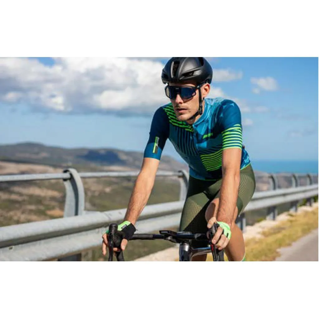 Santini Delta Optic Jersey - Fluo Green