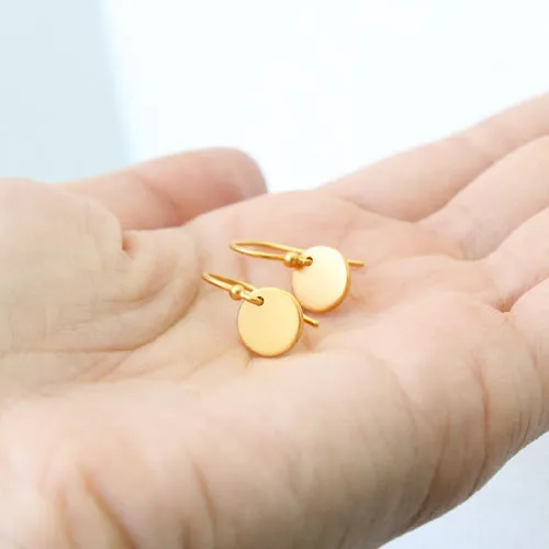 Simple Disc Earrings