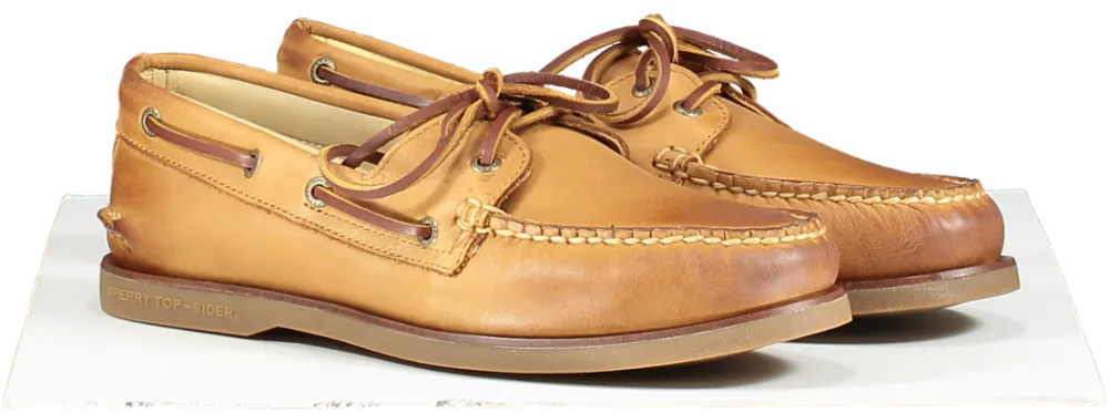 SPERRY Brown Gold Cup Authentic Original Boat Shoes Bnib UK 8 EU 42 👞