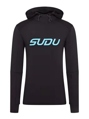 SRH 01 Run Hoodie - Black/Light Blue