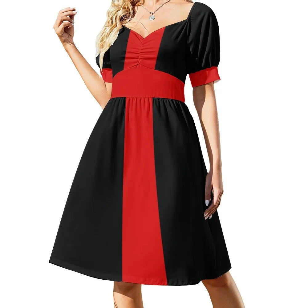 Sweetheart Neck Puff Sleeve Mini Dress (B271) Dress