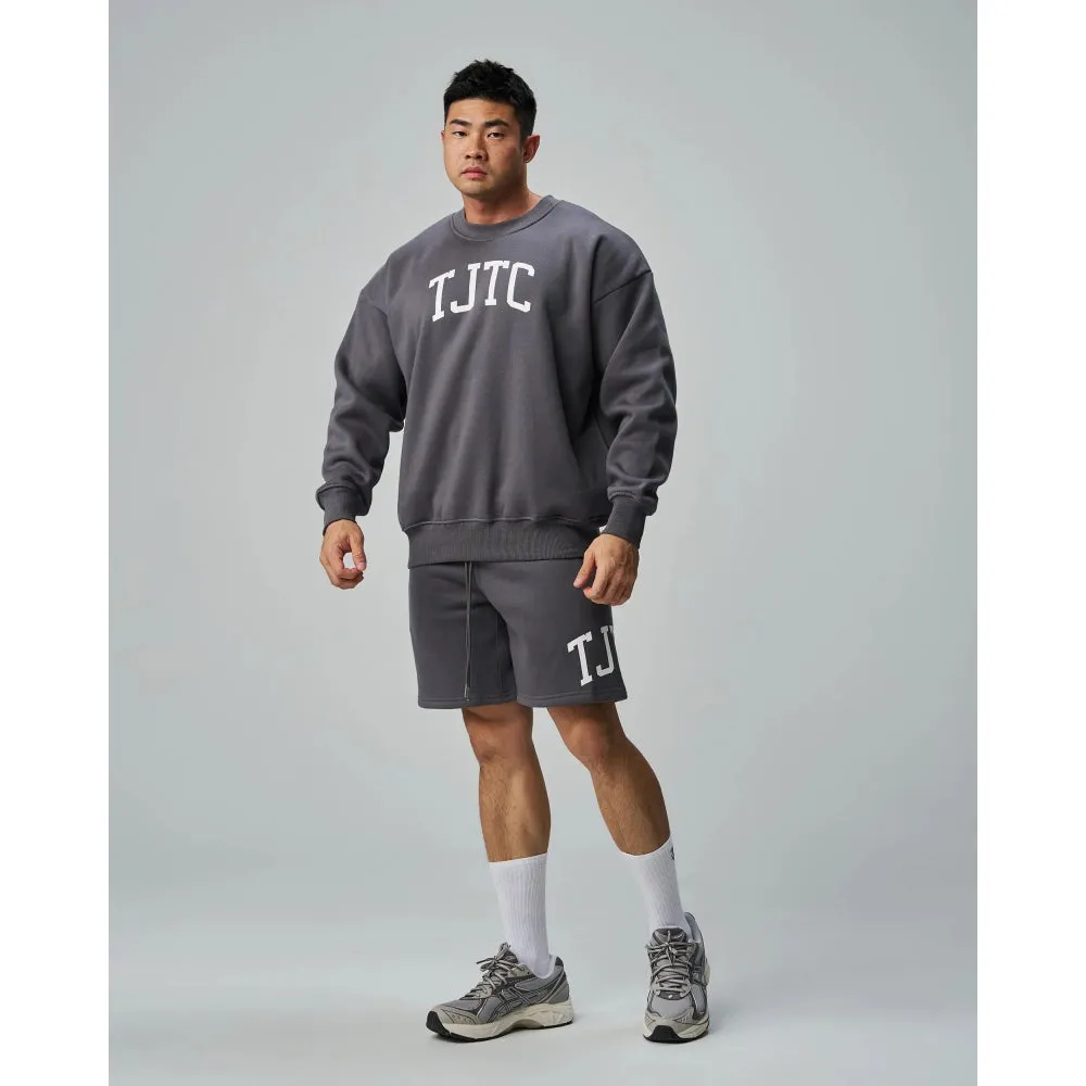 TEAMJOINED TJTC FLEECE OVERSIZED SWEATSHIRT-DARK GREY