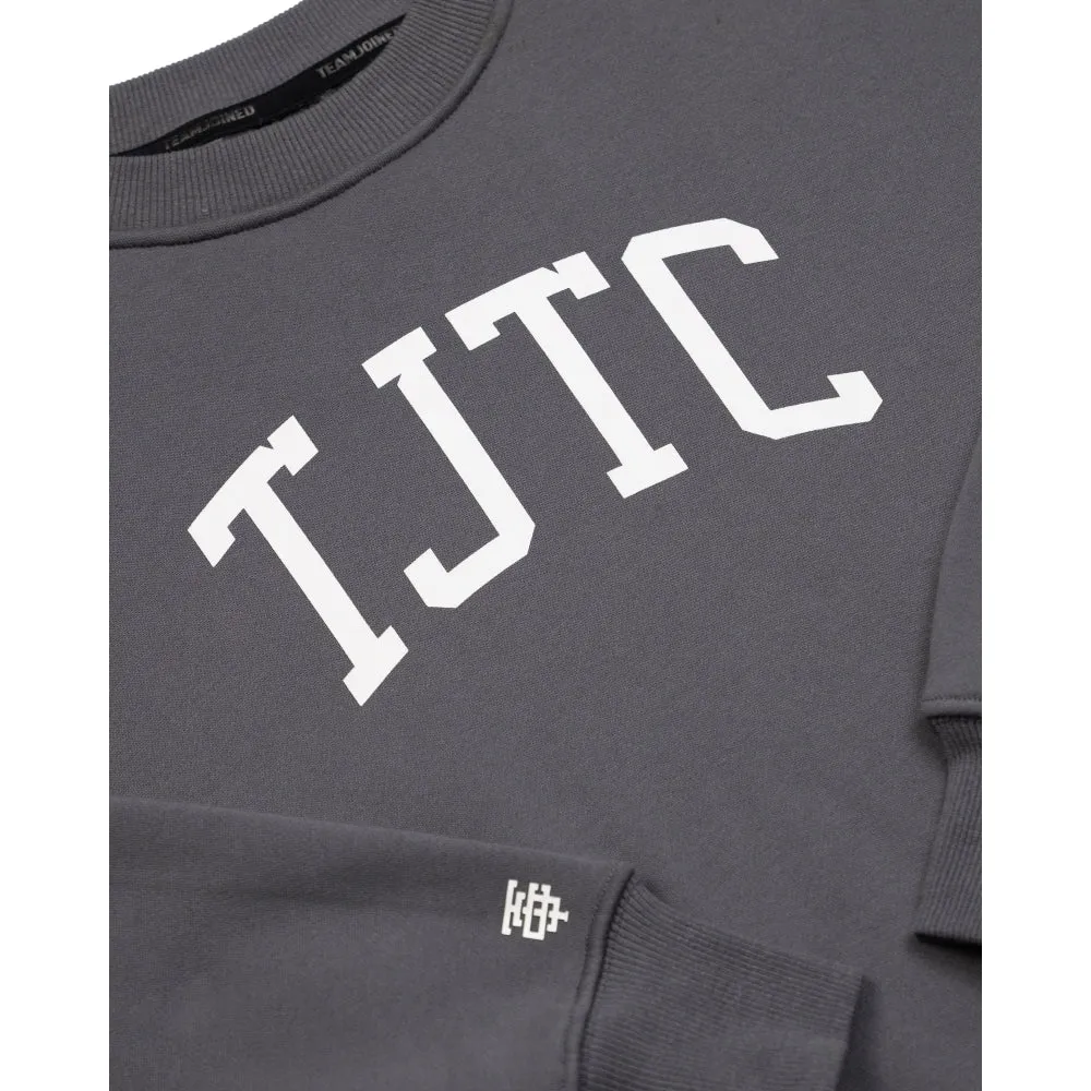 TEAMJOINED TJTC FLEECE OVERSIZED SWEATSHIRT-DARK GREY