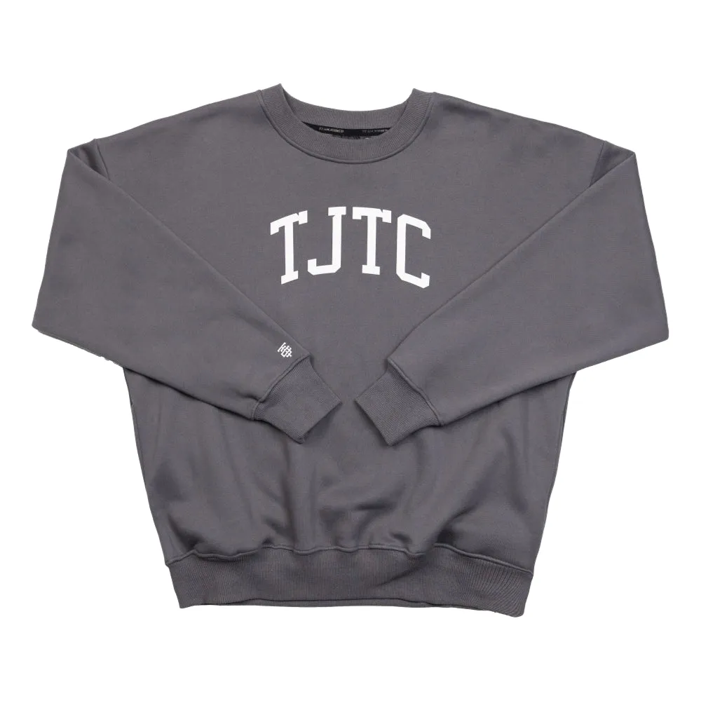 TEAMJOINED TJTC FLEECE OVERSIZED SWEATSHIRT-DARK GREY