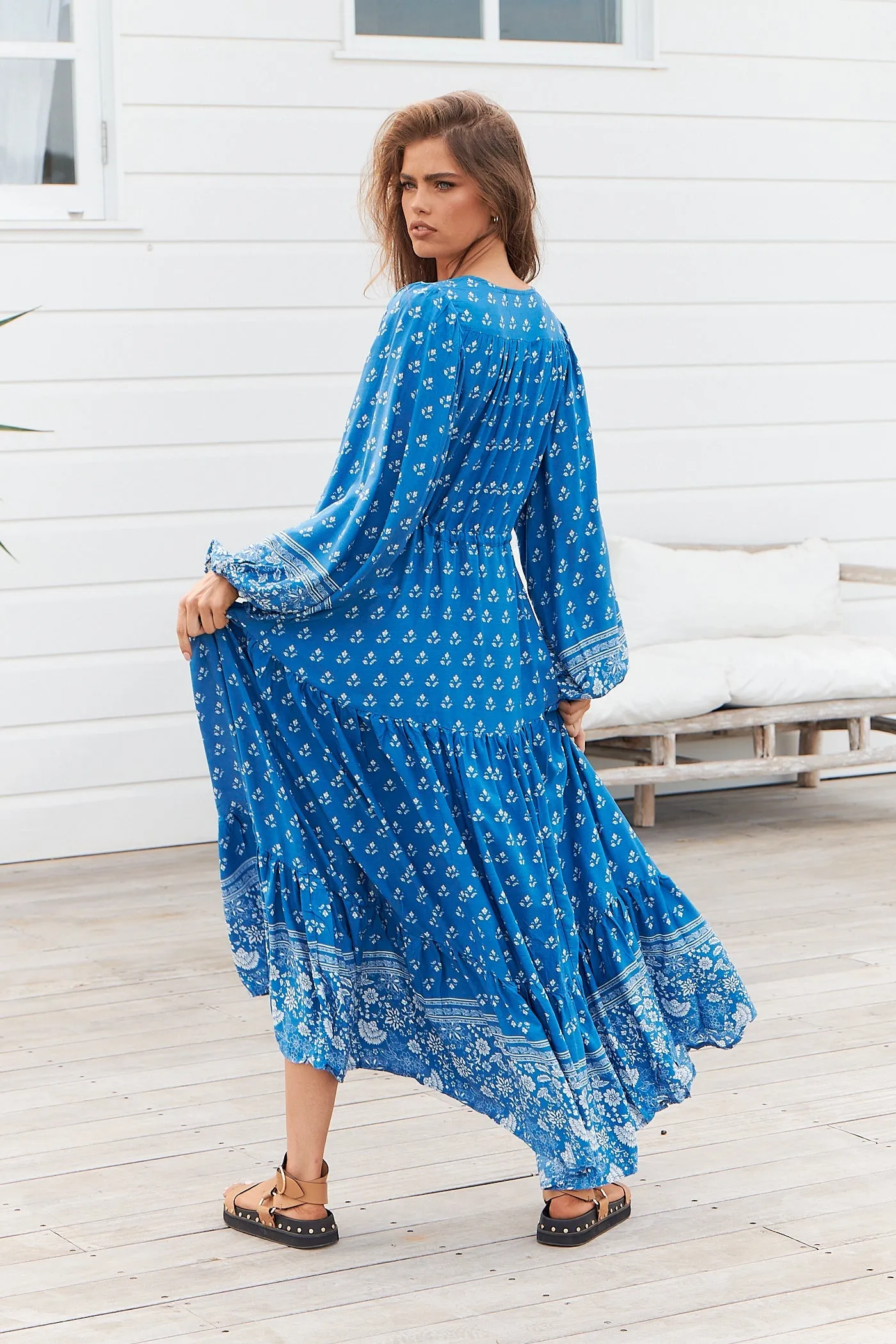 Teresa Maxi Dress Saint Print