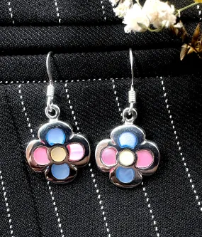 The Flower Silver Earrings