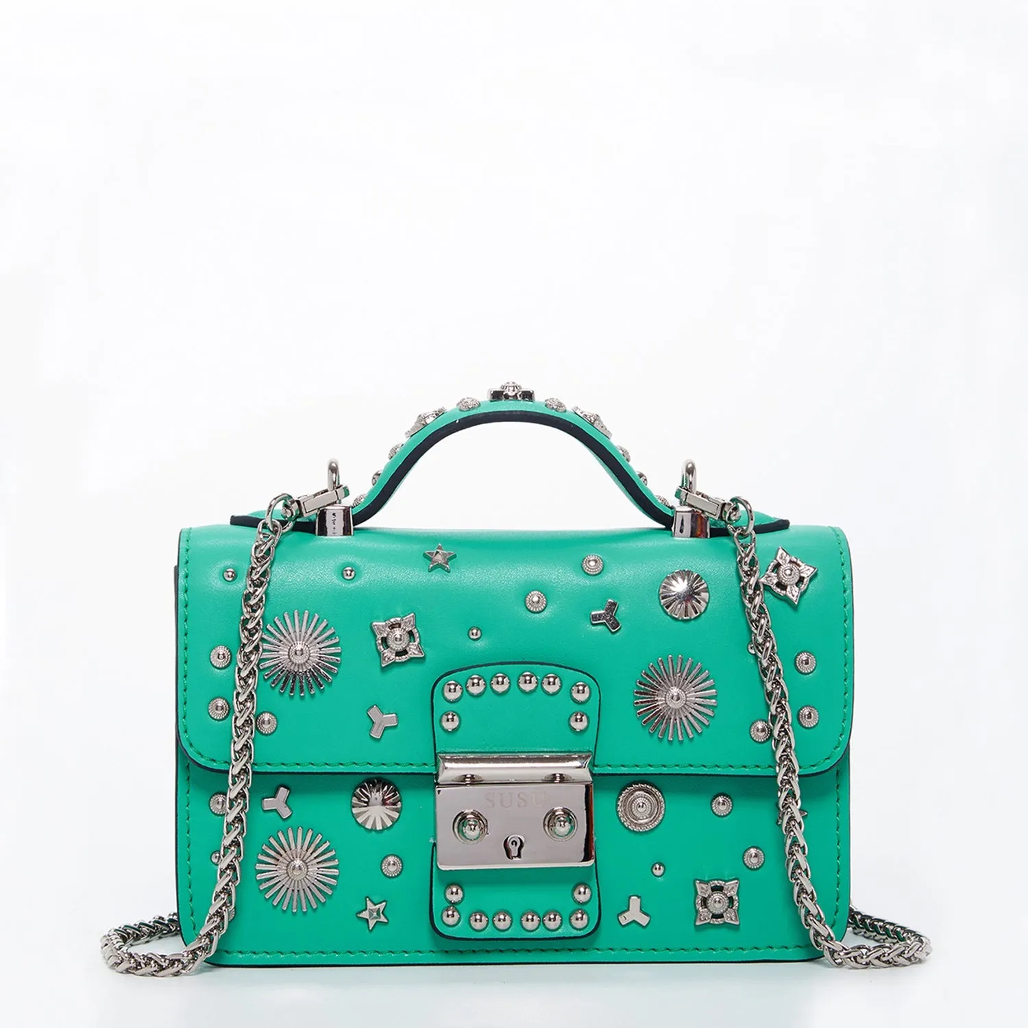 The Hollywood Small Leather Bag Arcadia Green