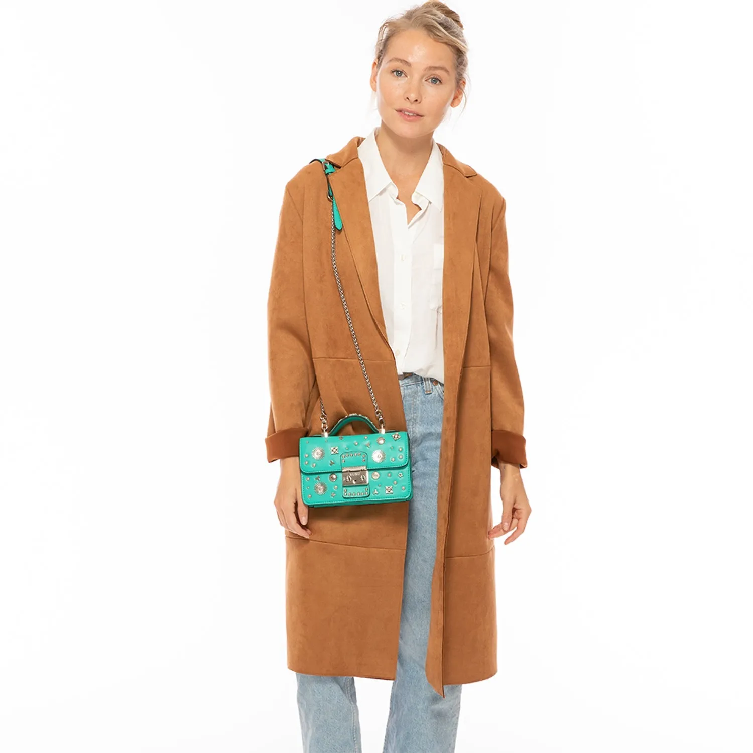 The Hollywood Small Leather Bag Arcadia Green