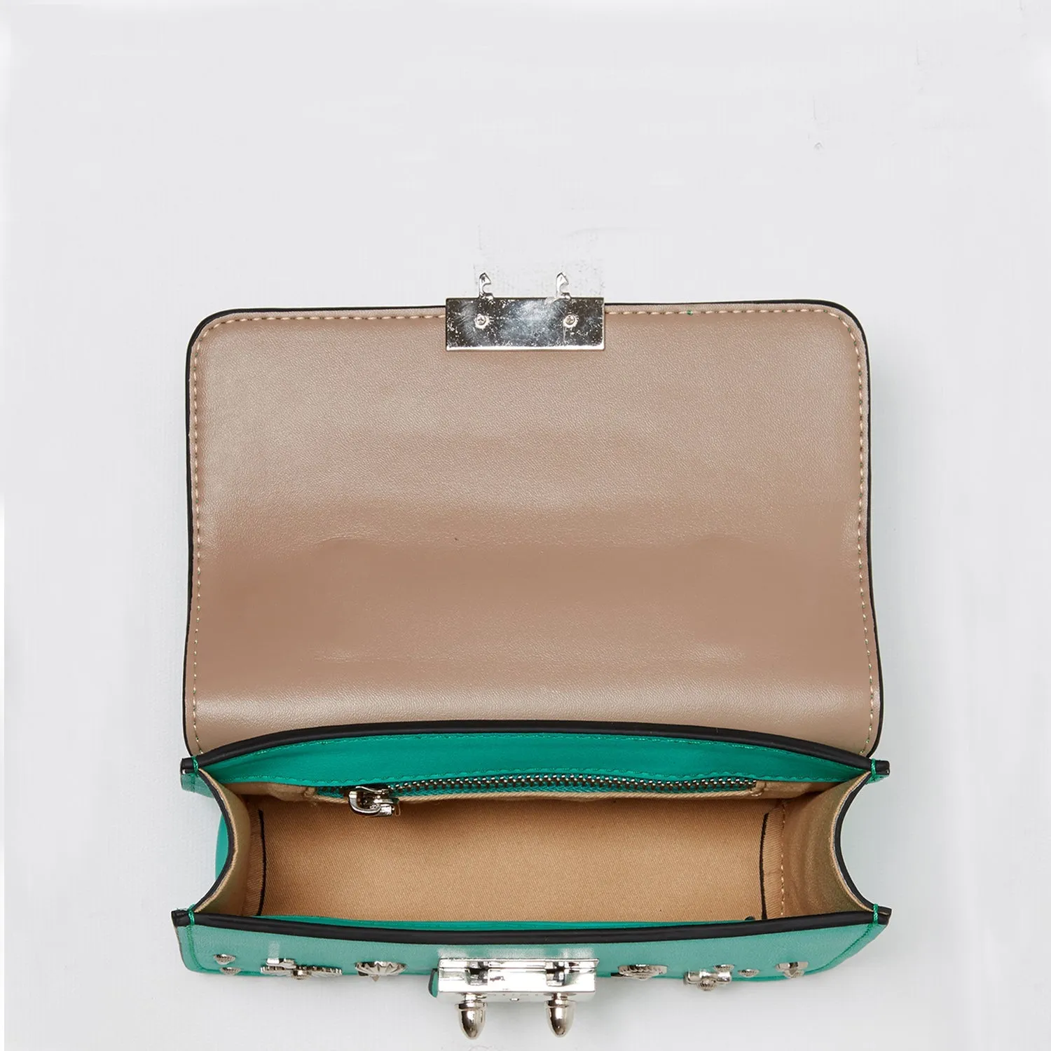 The Hollywood Small Leather Bag Arcadia Green