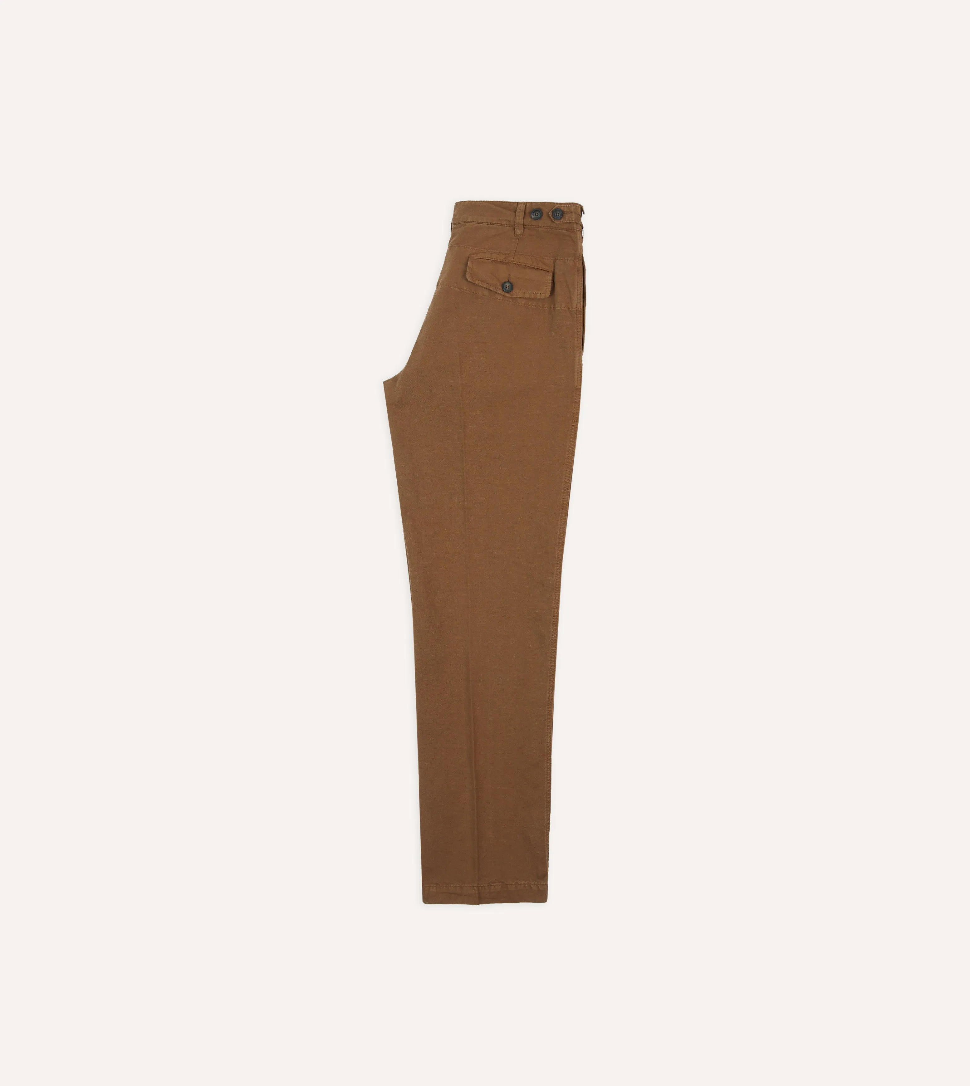 Tobacco Cotton Linen Games Trousers