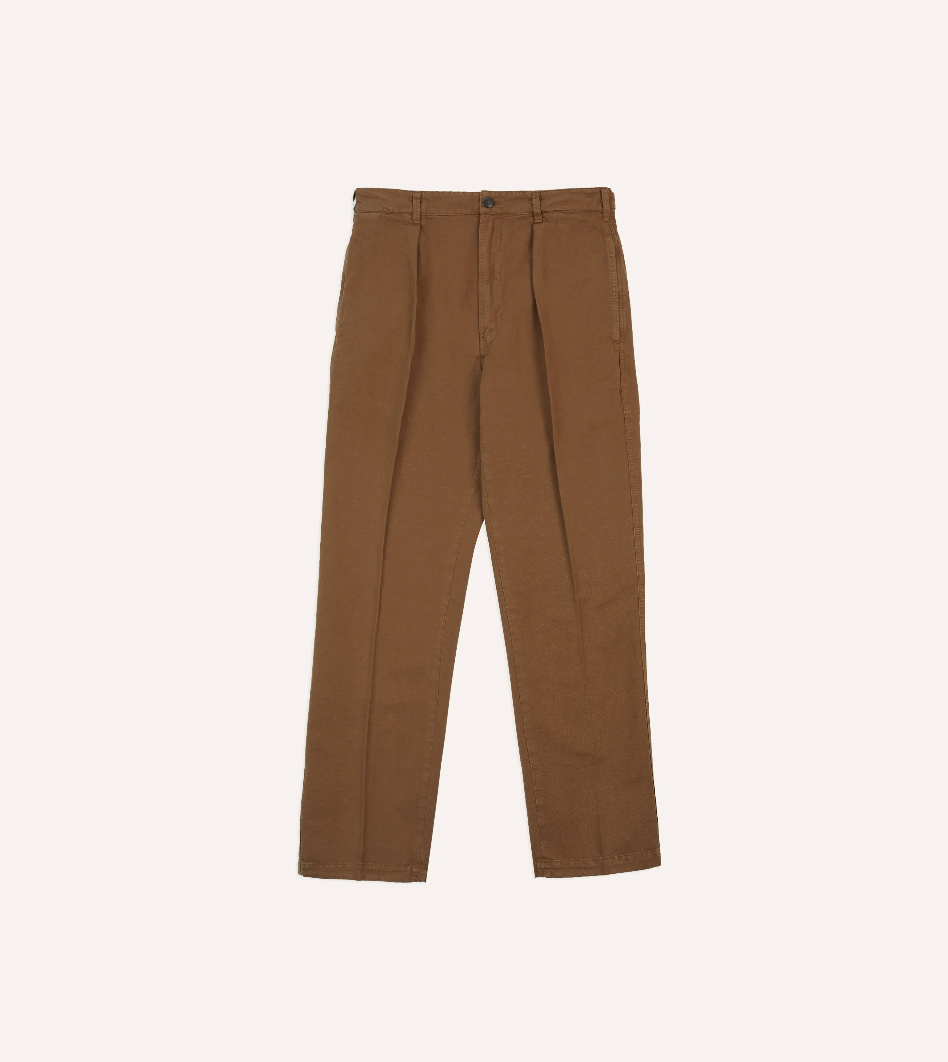 Tobacco Cotton Linen Games Trousers