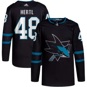 Tomas Hertl San Jose Sharks adidas Alternate Primegreen Authentic Pro Jersey - Black