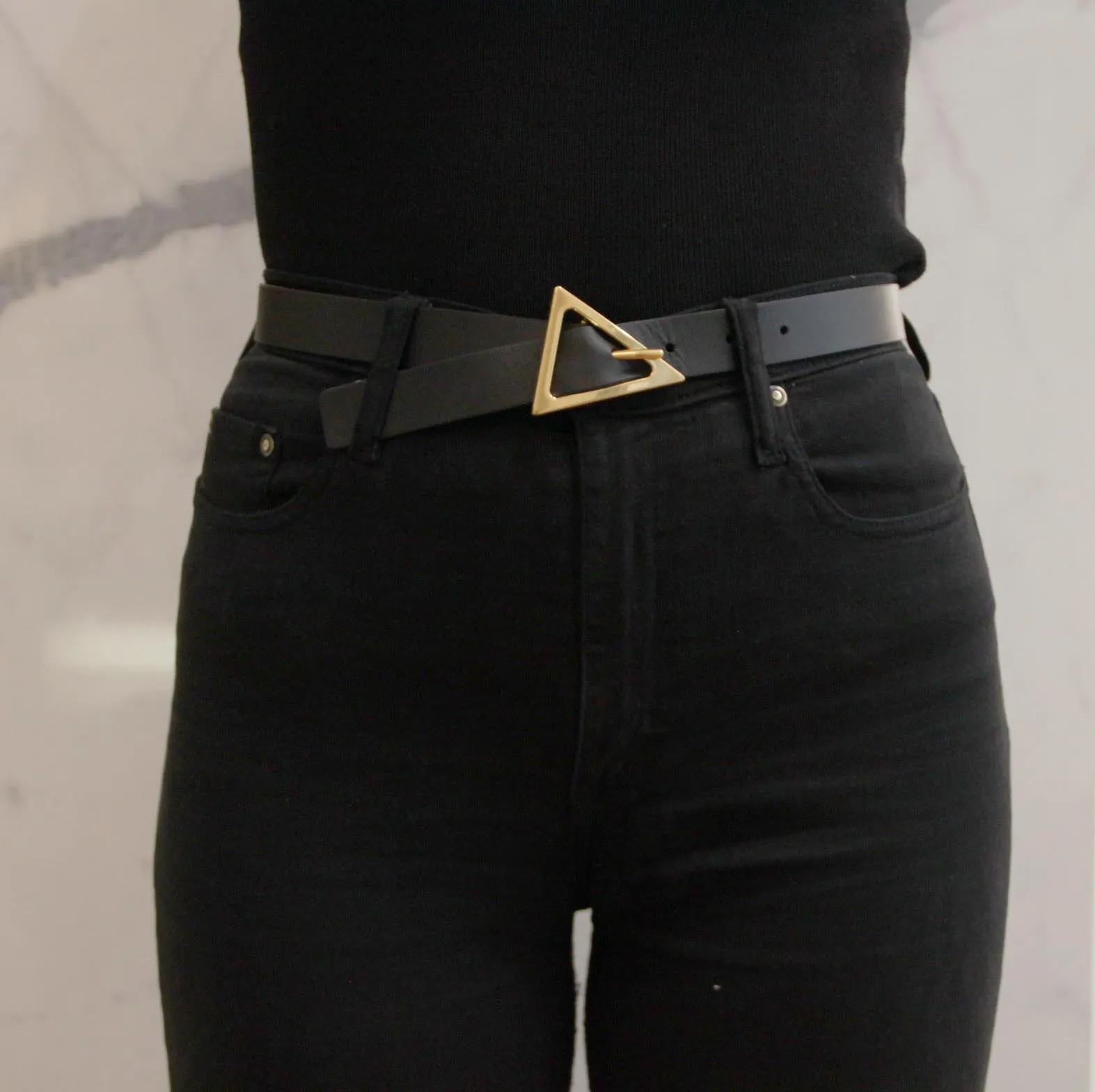 Triangle Belt 2.5cm, Black