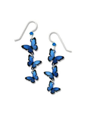 Triple Blue Butterfly Dangles by Sienna Sky