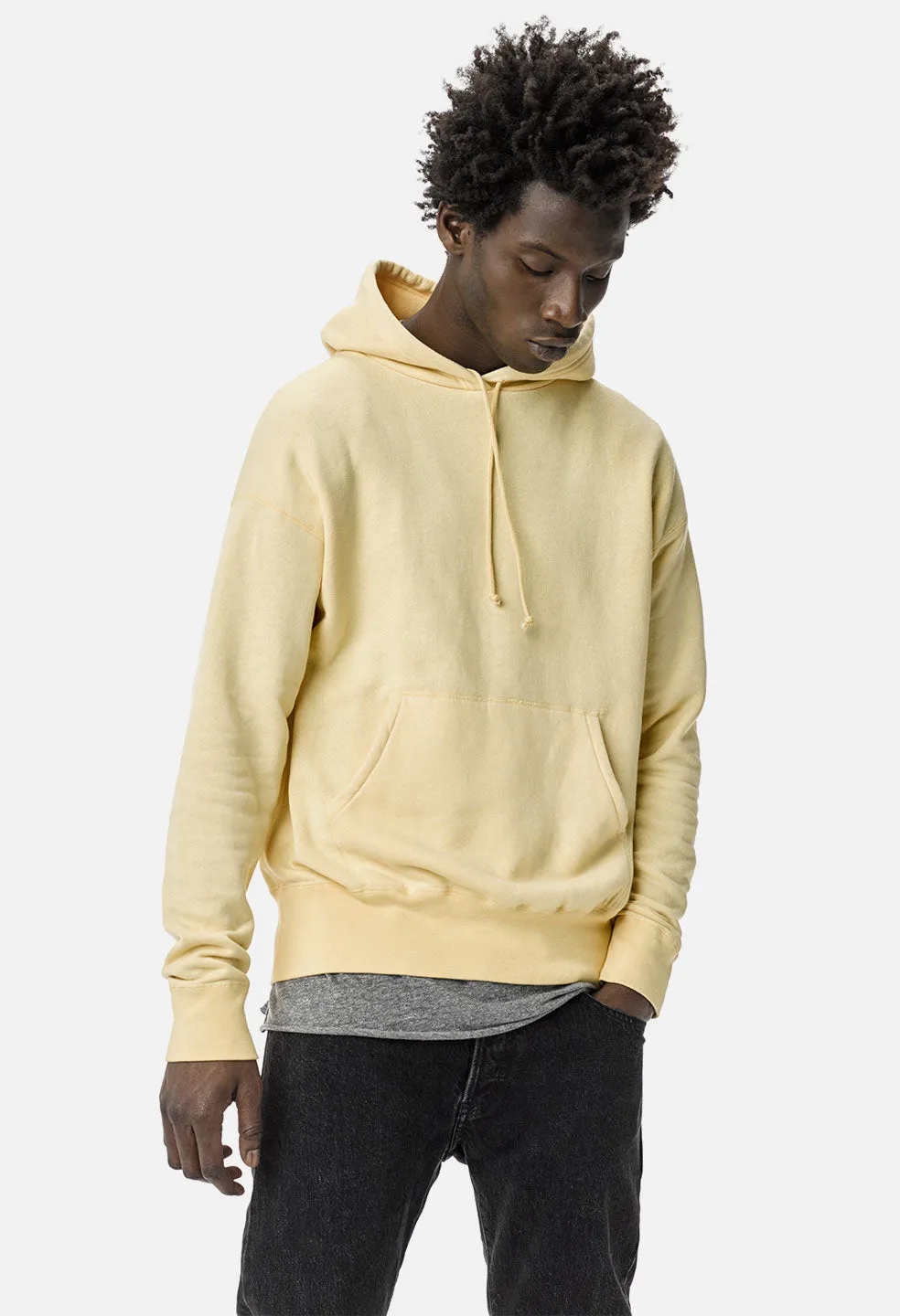 Vintage Fleece Hoodie / Yellow