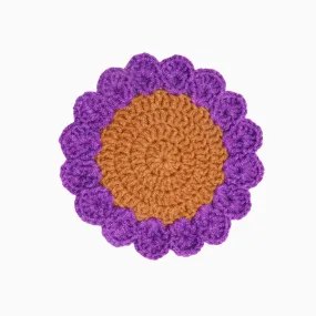 Vintage Flower Crochet Coaster