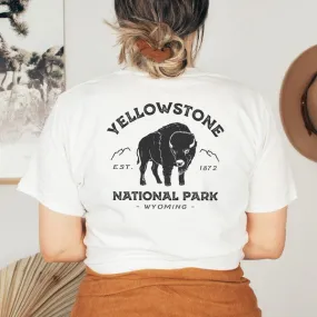 Vintage Yellowstone National Park Front & Back Tee