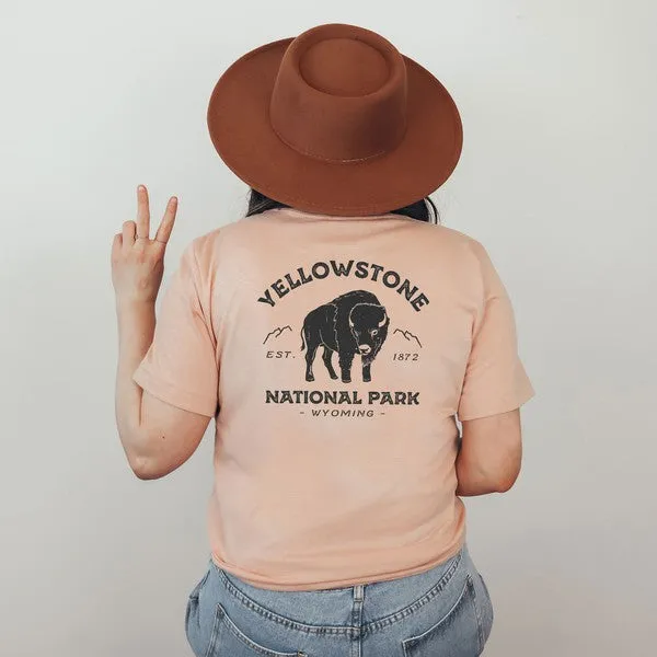 Vintage Yellowstone National Park Front & Back Tee