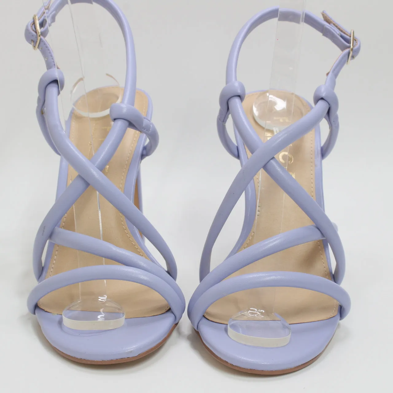 Womens Office Harpin Tubular Strap Sandals Blue