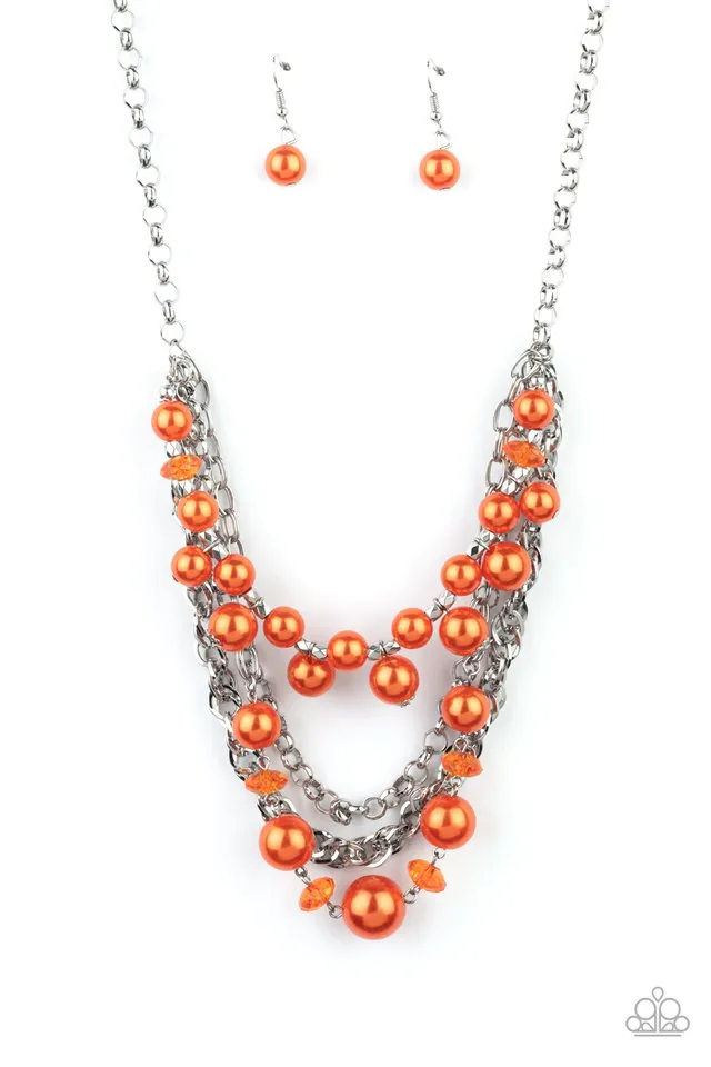 🧡Paparazzi🧡 Rocking Rockette Necklace🧡Orange🧡